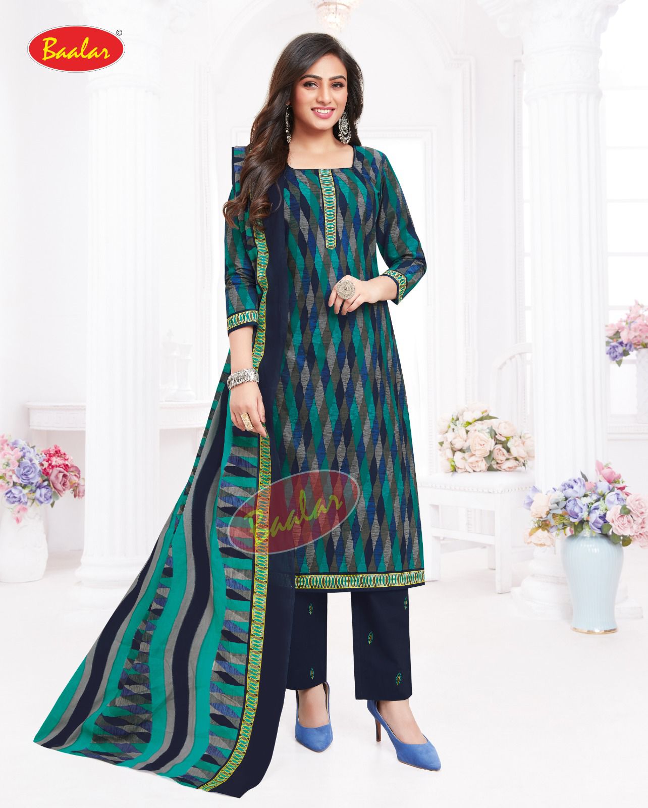 Zaara Vol 14 By Baalar Cotton Printed Dress Material Collection